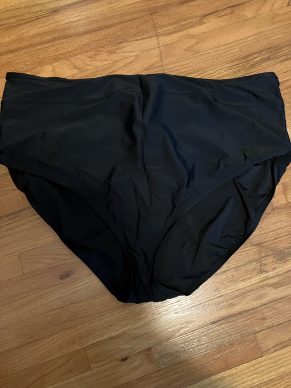 Kona Sol Black High-Waist Bikini Bottoms